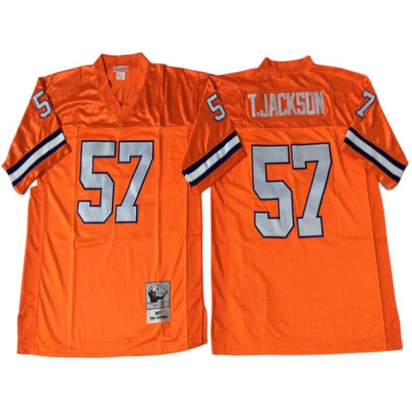 Denver Broncos #57 Tom Jackson 1977 Throwback Orange  Jersey