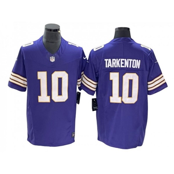 Minnesota Vikings #10 Fran Tarkenton Purple Classic Vapor F.U.S.E. Limited Jersey