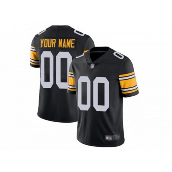 Pittsburgh Steelers #00 Black Alternate Vapor Limited Custom Jersey