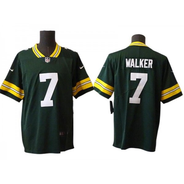 Green Bay Packers #7 Quay Walker Green Vapor Limited Jersey