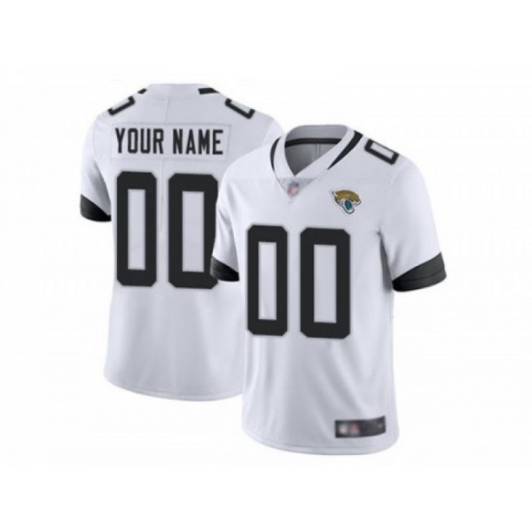 Jacksonville Jaguars #00 White Vapor Limited Custom Jersey