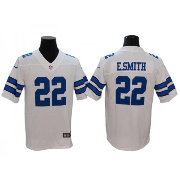 Dallas Cowboys #22 Emmitt Smith White Vapor Limited Jersey