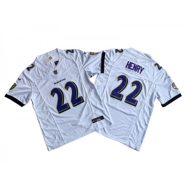 Baltimore Ravens #22 Derrick Henry White Vapor F.U.S.E. Limited Jersey