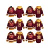 Washington Commanders Burgundy Lace-Up Pullover Hoodie Jersey