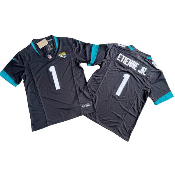 Jacksonville Jaguars #1 Travis Etienne Jr. Black Vapor F.U.S.E. Limited Jersey