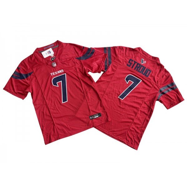 Houston Texans #7 C.J. Stroud Red Vapor F.U.S.E. Limited Jersey