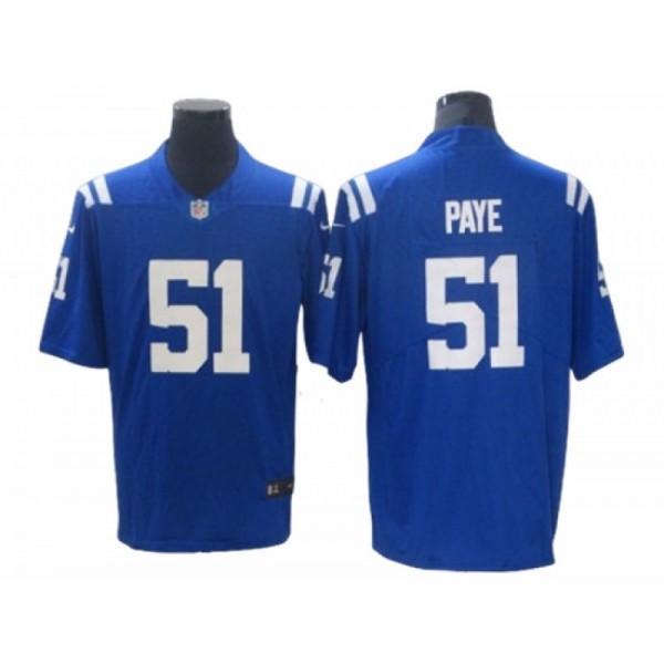 Indianapolis Colts #51 Kwity Paye Royal Vapor Limited Jersey