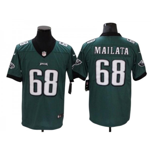 Philadelphia Eagles #68 Jordan Mailata Green Vapor Limited Jersey