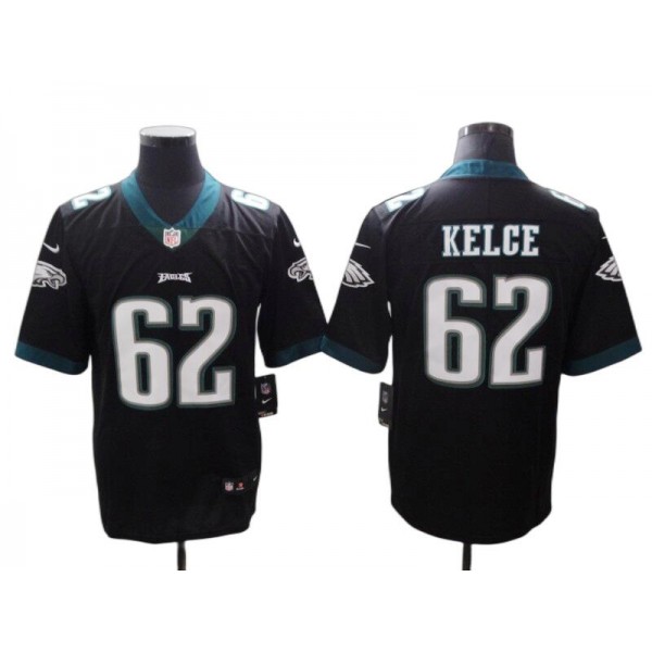 Philadelphia Eagles #62 Jason Kelce Black Vapor Limited Jersey