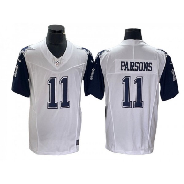 Dallas Cowboys #11 Micah Parsons White Classic Vapor F.U.S.E. Limited Jersey