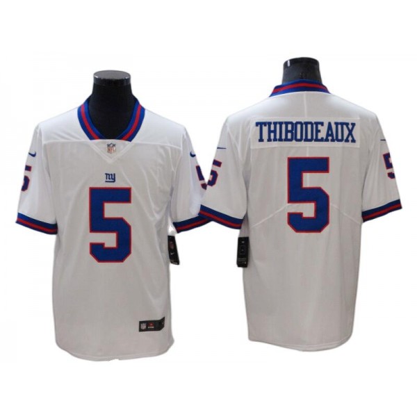 New York Giants #5 Kayvon Thibodeaux White Color Rush Limited Jersey