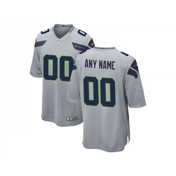 Seattle Seahawks #00 Gray Alternate Vapor Limited Custom Jersey