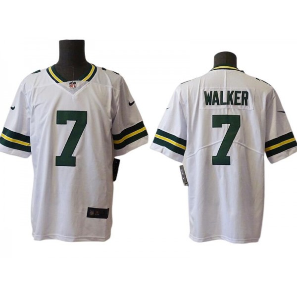 Green Bay Packers #7 Quay Walker White Vapor Limited Jersey