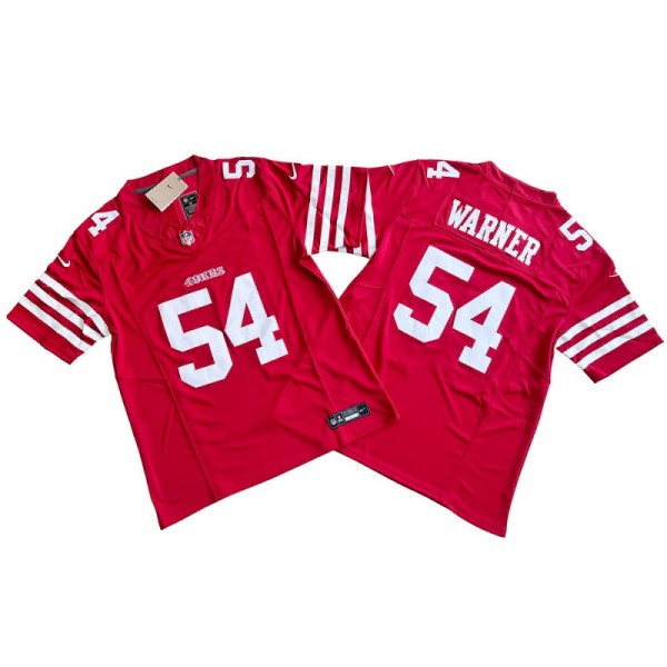 San Francisco 49ers #54 Fred Warner Red Vapor F.U.S.E. Limited Jersey