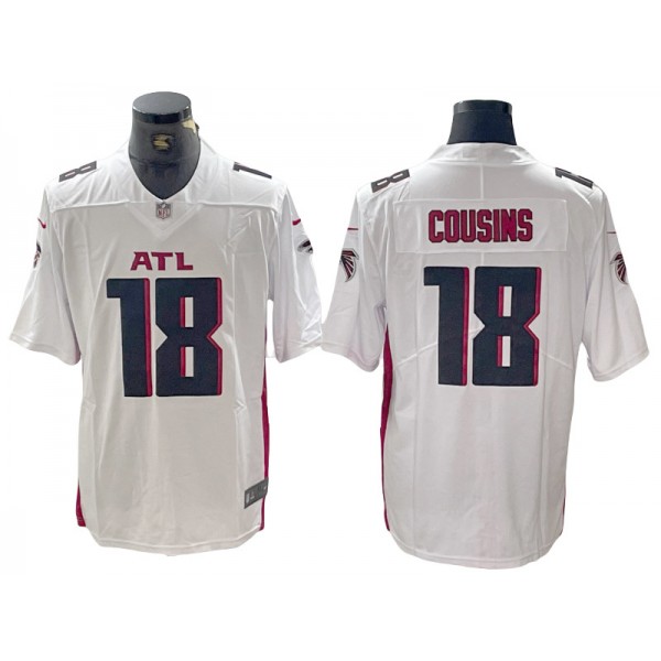 Atlanta Falcons #18 Kirk Cousins White Vapor Limited Jersey