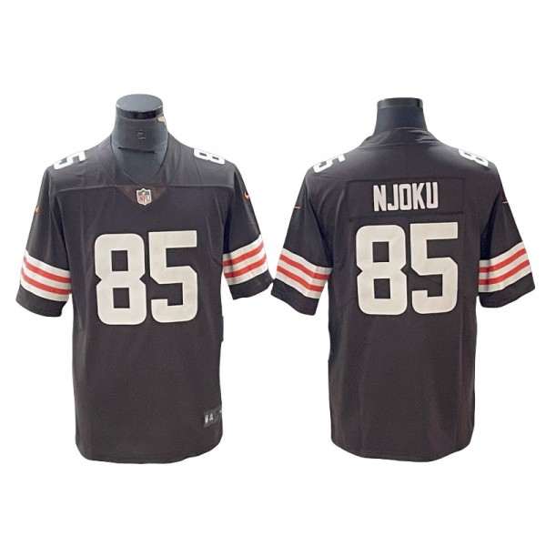 Cleveland Browns #85 David Njoku Brown Vapor Limited Jersey