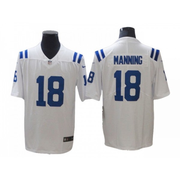 Indianapolis Colts #18 Peyton Manning White Vapor Limited Jersey