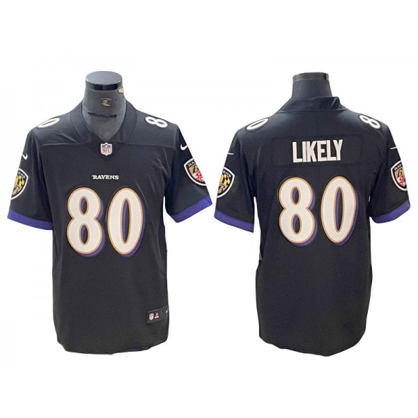 Baltimore Ravens #80 Isaiah Likely Purple Vapor Limited Jersey