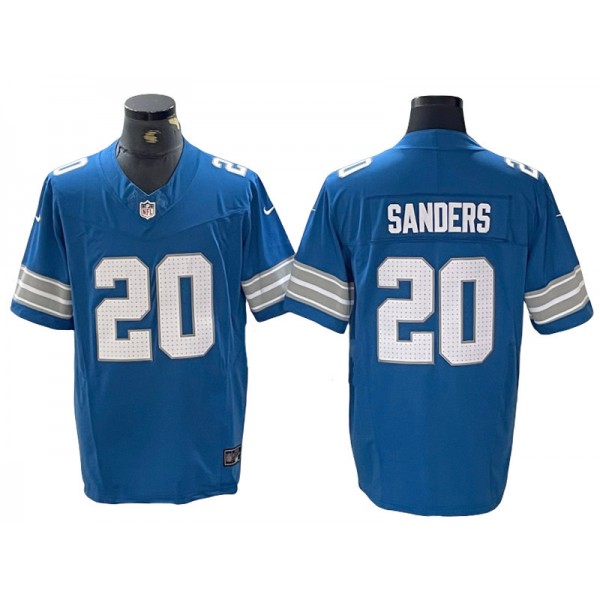 Detroit Lions #20 Barry Sanders Light Blue 2024 Vapor F.U.S.E. Limited Jersey