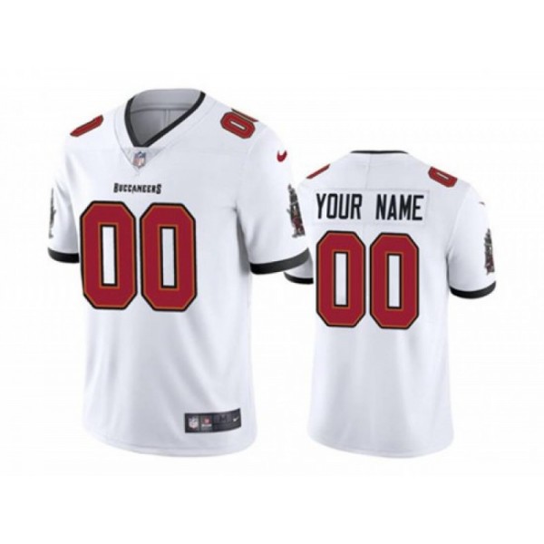 Tampa Bay Buccaneers #00 White Vapor Limited Custom Jersey