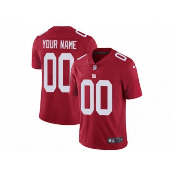 New York Giants #00 Red Vapor Limited Custom Jersey