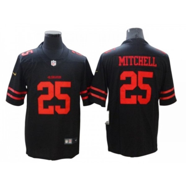 San Francisco 49ers #25 Elijah Mitchell Black Vapor Limited Jersey