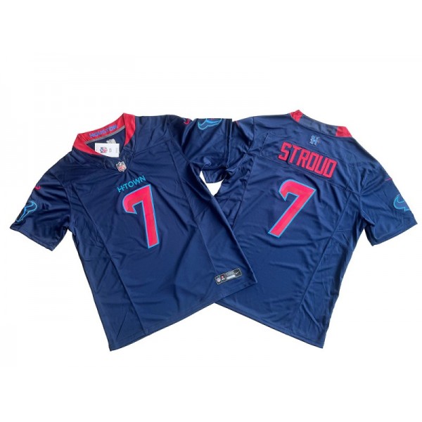 Houston Texans #7 C.J. Stroud Navy Alternate Vapor F.U.S.E. Limited Jersey