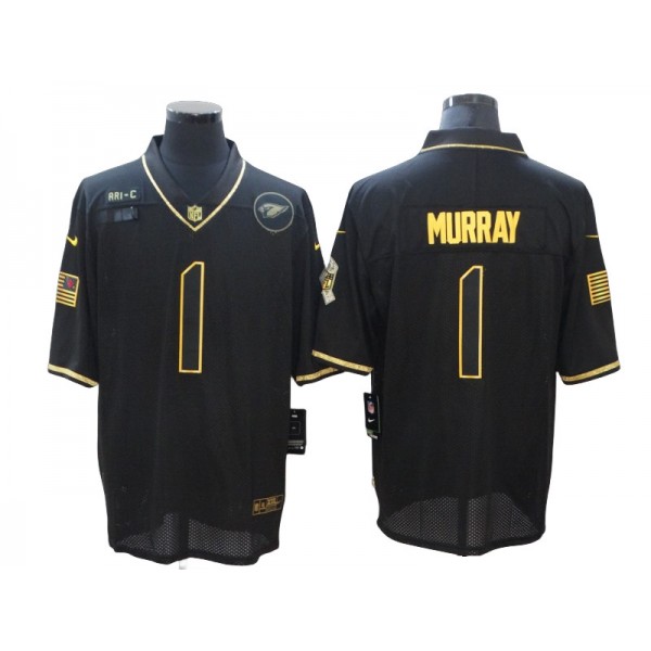 Arizona Cardinals #1 Kyler Murray Black 2020 Salute To Service Limited Jersey