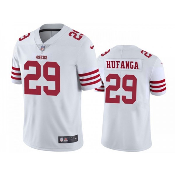 San Francisco 49ers #29 Talanoa Hufanga White Vapor Limited Jersey