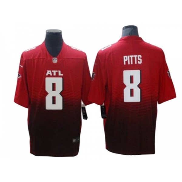 Atlanta Falcons #8 Kyle Pitts Red Vapor Limited Jersey