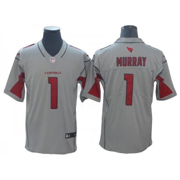 Arizona Cardinals #1 Kyler Murray Gray Inverted Legend Jersey