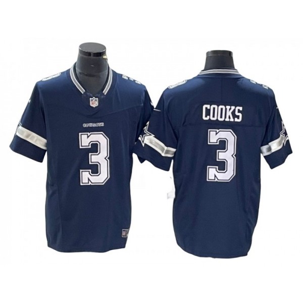 Dallas Cowboys #3 Brandin Cooks Navy Vapor F.U.S.E. Limited Jersey