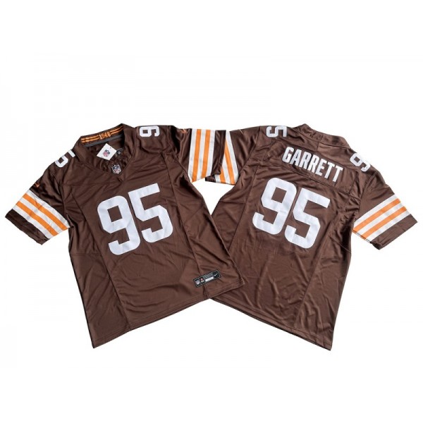 Cleveland Browns #95 Myles Garrett Brown Vapor F.U.S.E. Limited Jersey