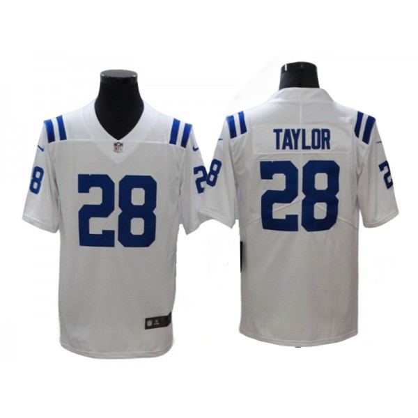 Indianapolis Colts #28 Jonathan Taylor White Vapor Limited Jersey