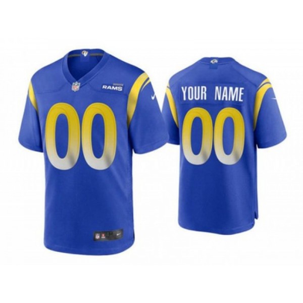 Los Angeles Rams #00 Royal Vapor Limited Custom Jersey