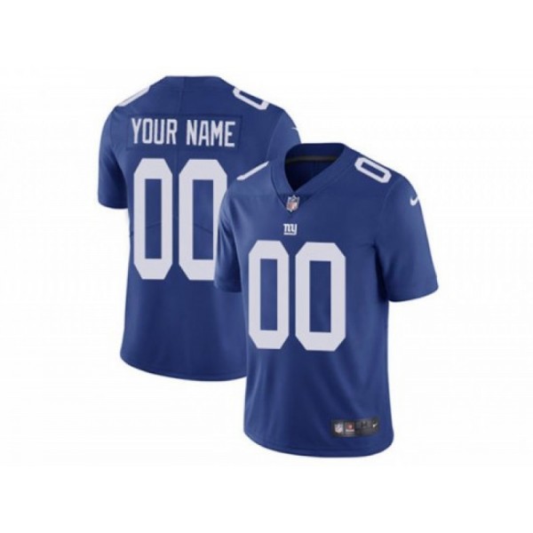 New York Giants #00 Royal Vapor Limited Custom Jersey