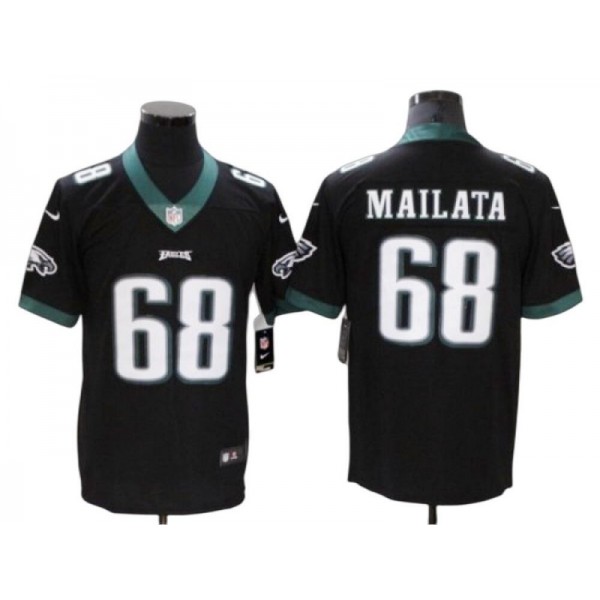 Philadelphia Eagles #68 Jordan Mailata Black Vapor Limited Jersey