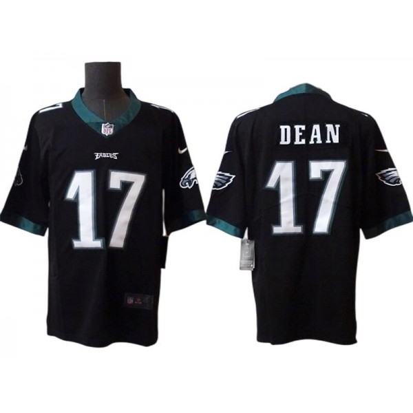 Philadelphia Eagles #17 Nakobe Dean Black Vapor Limited Jersey