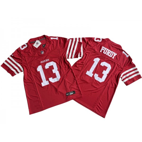 San Francisco 49ers #13 Brock Purdy Red Vapor F.U.S.E. Limited Jersey