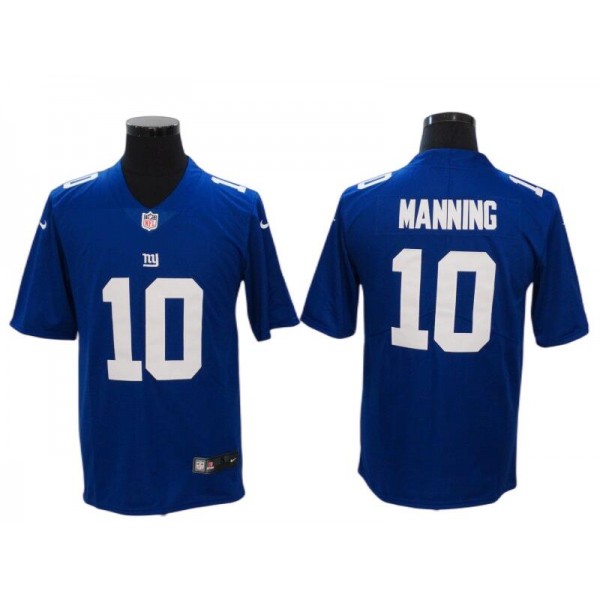 New York Giants #10 Eli Manning Royal Vapor Limited Jersey