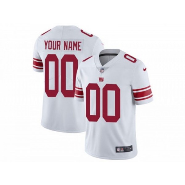 New York Giants #00 White Vapor Limited Custom Jersey