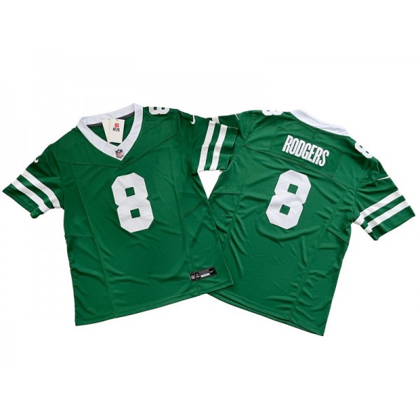 New York Jets #8 Aaron Rodgers Green Vapor F.U.S.E. Limited Jersey