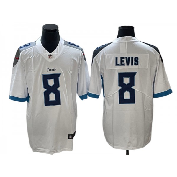 Tennessee Titans #8 Will Levis White Vapor Limited Jersey