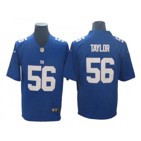 New York Giants #56 Lawrence Taylor Royal Vapor Limited Jersey