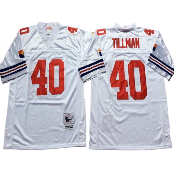 Arizona Cardinals #40 Pat Tillman 2000 Throwback White Legacy Jersey