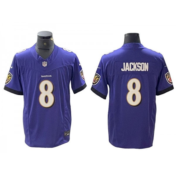 Baltimore Ravens #8 Lamar Jackson Purple Vapor F.U.S.E. Limited Jersey