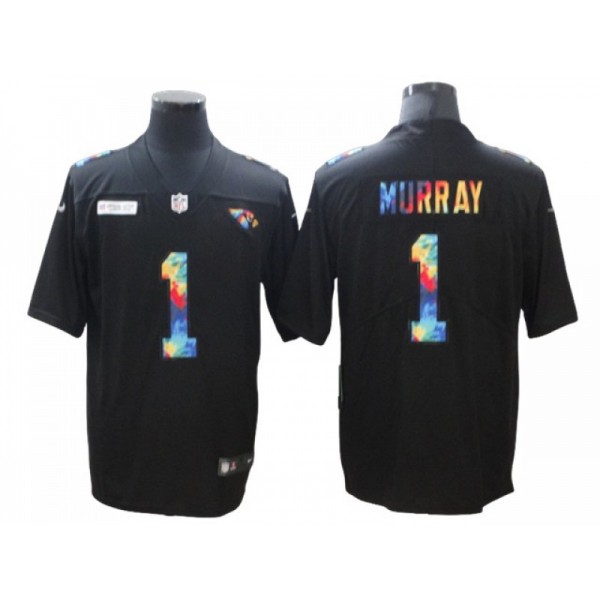 Arizona Cardinals #1 Kyler Murray Black Rainbow Vapor Limited Jersey