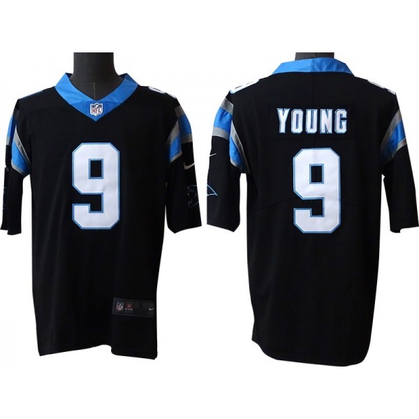 Carolina Panthers #9 Bryce Young Black Vapor Limited Jersey