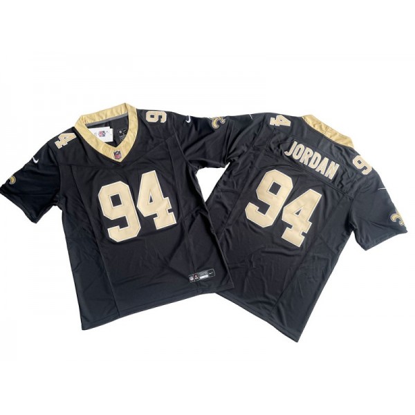 New Orleans Saints #94 Cameron Jordan Black Vapor F.U.S.E. Limited Jersey