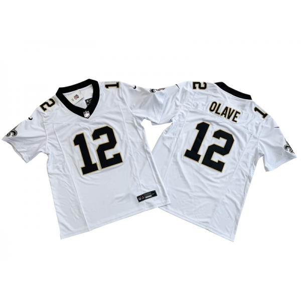 New Orleans Saints #12 Chris Olave White Vapor F.U.S.E. Limited Jersey